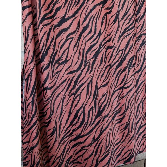 ANTHROPOLOGIE Elyse Midi Dress Tiger Stripe XL Animal Print Safari Vintage Edge - Picture 13 of 13